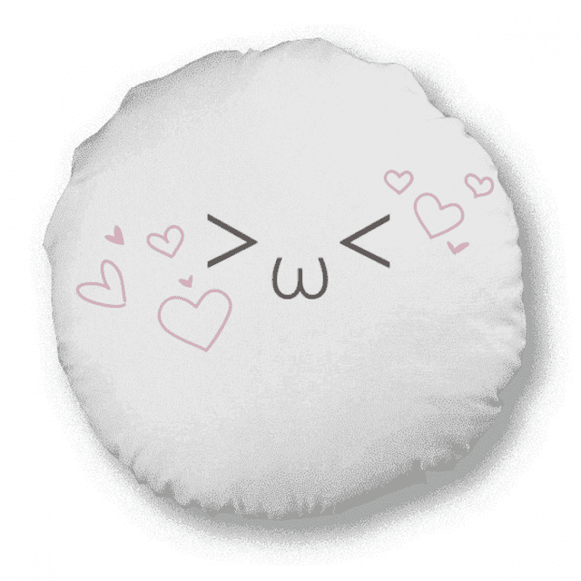 Face Love You Expression Round Throw Pillow Home Decoration Cushion