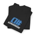 thumbnail image 3 of alphanumeric skateboards a# 1998 Vintage Logo Blue Classic Skate TShirt Print - Black / M, 3 of 5