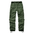 thumbnail image 3 of TRGPSG Women's Cargo Pants with 8 Pockets Cotton Casual Work Pants Y2k Camo Cargo Pants(No Belt),Armygreen 10, 3 of 11