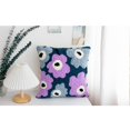thumbnail image 3 of Xingzhi Throw Pillow Cover Kit Printed Rug  Set Punch Needle Blue Purple Flower, 3 of 6