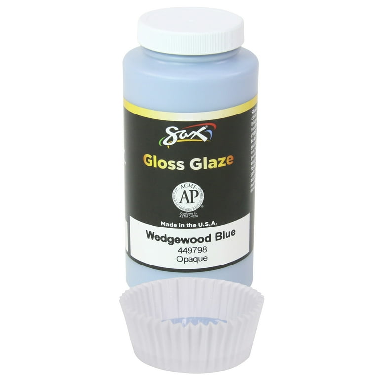 Sax True Flow Lead-Free Non-Toxic Gloss Glaze, 1 pt, Sky Blue