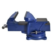 findmall 8 Swivel Bench Vise 8-Inch Heavy Duty Bench Vise Clamp Vises Locking Base Top Anvil Work Bench Fit for Home and Business Application