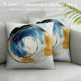 thumbnail image 3 of Orinice Brush Strokes Graphic Decorative Throw Pillow Cover for Home Couch Living Room Bed Sofa 20x20in, 3 of 5
