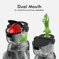 thumbnail image 3 of SiFENE Cold Press Juicer Machine, 250W, 83mm Dual Mouth - High Yield, Easy Clean - Green, 3 of 9