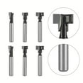 thumbnail image 4 of 3PC 6mm1/4 Tige T-Slot Coupeur Routeur Bit Hexagonal Boulon Trou de Clé Fraise, 4 of 5