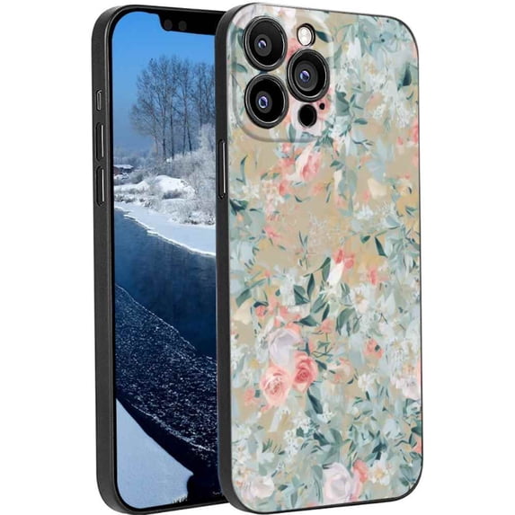 Floral-294 Phone Case, Degined for iPhone 13 Pro Max Case Men Women, Flexible Silicone Shockproof Case for iPhone 13 Pro Max