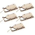 thumbnail image 2 of 5Pcs Santa Sleigh Rustic Table Decor Wood Fine Workmanship Christmas Sleigh Figurine for Home, 2 of 9