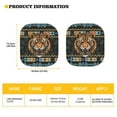 thumbnail image 5 of Yuyamidu Aztec Car Window Shades for SUV Auto Truck 2 Pieces Tiger Car Sun Shade Windshield Decor Cool Windshield Sun Shade Foldable Car Shades for Front Windows, 5 of 5