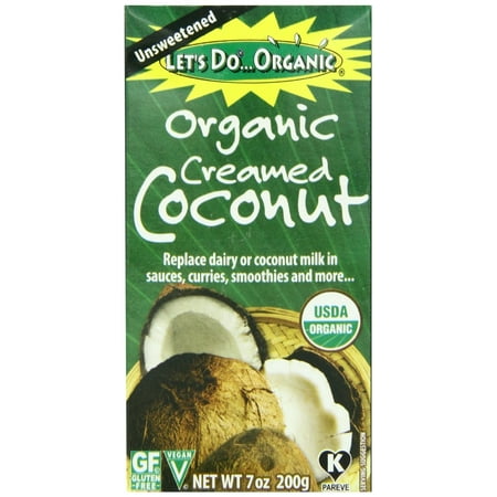 Let's Do Organic Creamed Coconut, 7 Ounce (Best Coconut Ice Cream)
