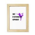 thumbnail image 1 of Como deportes Fitness Balanced Body Building Escritorio de madera Arte Pintura 7x9 pies Marco de foto, 1 of 4