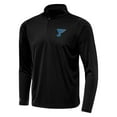 thumbnail image 2 of Men's Antigua Black St. Louis Blues Tribute Lightweight Quarter-Zip Pullover, 2 of 3