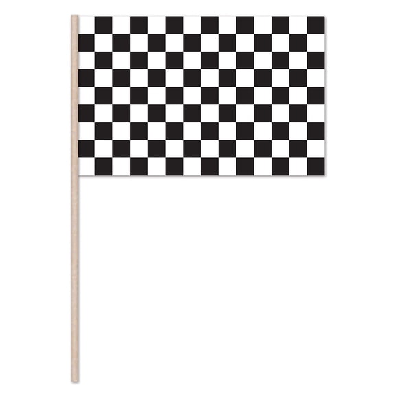 Checkered Flag - Plastic, 11" x 17", (18/Pkg)