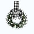 thumbnail image 2 of Qwtwty Artificial Christmas Wreath for Front Door, Winter Artificial Wreath Hanging Ornament for Xmas Wall Window Fireplace Decor, Christmas Decorations, 2 of 7