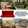 thumbnail image 3 of Replacement Cushions for Outdoor Swing, Swing Replacement Cushions Thicken 4" with Backrest, Waterproof Bench Cushions for Patio Furniture Porch Swing Cushions (Red), 3 of 7