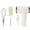 White, variant on YongCo Rechargeable Silicone Bottle Brush Electric Cleansing Structure 3 Brush Executives 12Inch Reach 1000mAh Battery Pace Set