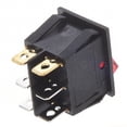 thumbnail image 4 of 4X Luz Roja Iluminada 6 Pines Dual SPST ON/OFF Interruptor Basculante de AC 15A/250V 20A/125V, 4 of 5