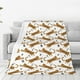 thumbnail image 1 of Fotbe Leopard Print Manta de Franela Acolchonada con Estampado, Súper Suave y Esponjosa, Extra Grande para Sofá, Cama, Uso Todo el Año-80"x60", 1 of 7