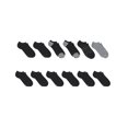 thumbnail image 3 of Hanes Women's Lightweight No Show Socks, 12-Pairs BlackBlackwGreyHeelToe 5-9, 3 of 3