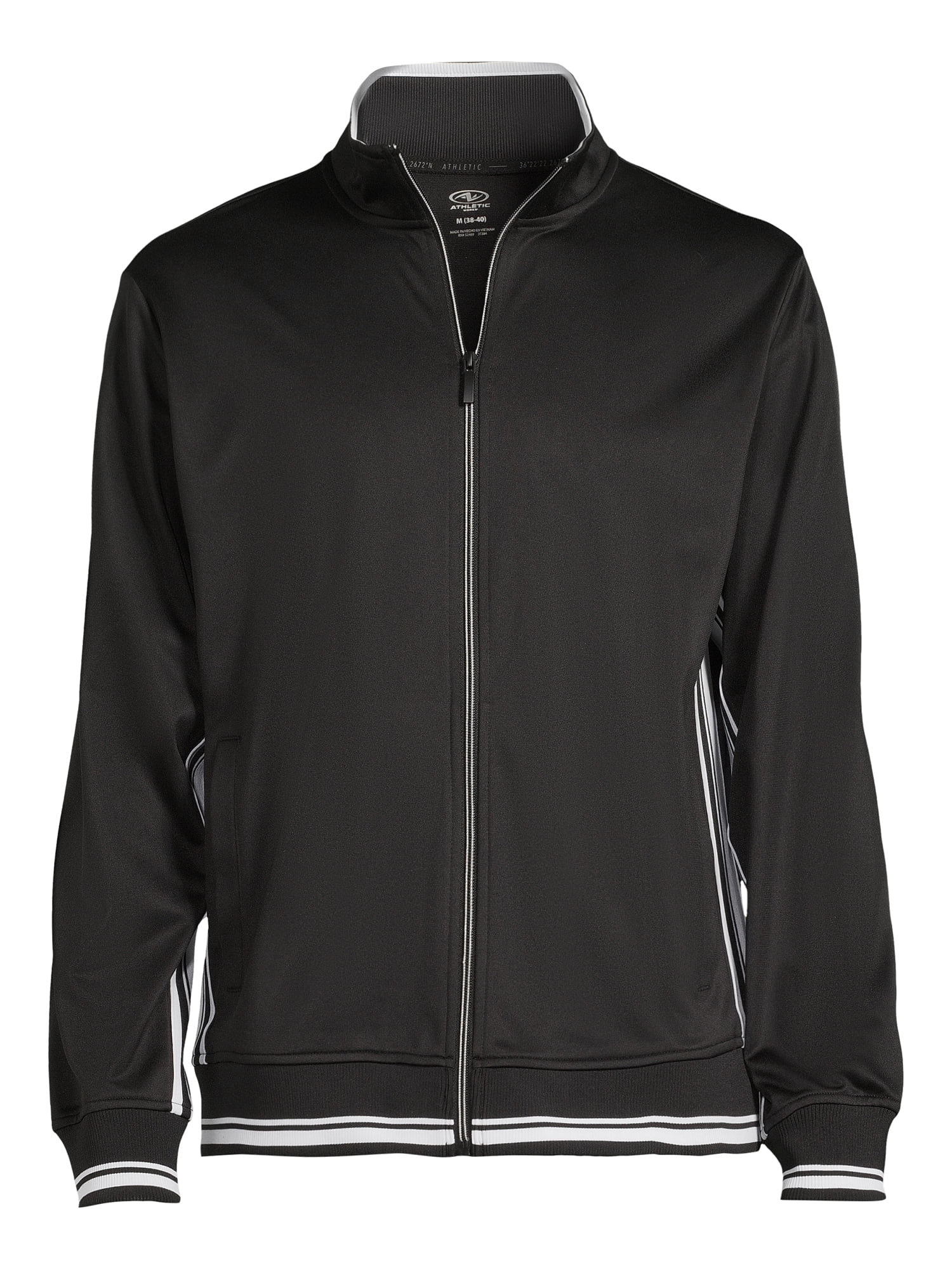 Athletic Works Men's Tricot Track Jacket, Sizes S- 3XL