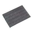 thumbnail image 2 of Alfombra de baño Bewildely Alfombrillas de poliéster impermeables gris oscuro 43*61 CM, 2 of 6