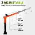 thumbnail image 2 of Electric Winch 2000 lb 12V Truck-Mounted Crane Hoist Pickup Truck Crane, Swivel Lift Electric Hoist with 360° Swivel, Jib Cranes for Building, Transport & Lifting, 2 of 9