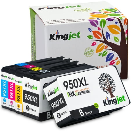 950XL 951XL Ink Cartridge for 950 and 951 Ink Cartridges for HP Officejet Pro 8610 8600 8615 8620 8625 8100 276dw 251dw Printer (2 Black Cyan Magenta Yellow, 5 Pack)