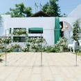 thumbnail image 3 of Fichiouy 3x6M Wedding Backdrop Stand Curtain Frame Heavy Duty with Steel Base for Party Photography Silver, 3 of 10