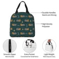 thumbnail image 5 of Lsque Machine Pattern Lunch Bag Women/Men Insulated Lunch Box,Small Leakproof Cooler Food Lunch Containers Reusable High Capacity Lunch Tote Bags, 5 of 6