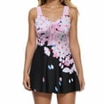 thumbnail image 2 of Lovzfmll Tankini Set for Women, Color Print Backless Top and Shorts, Two Piece Bathing Suit for Fashion Beach Days, 2 of 6