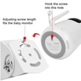 thumbnail image 4 of Uogw Soporte para monitor de bebé compatible con cámara VAVA Baby Monitor VA-IH006 / VA-IH009 / Hipp Baby Monitor, soporte de montaje en pared de ángulo ajustable, material de aleación de aluminio (bl, 4 of 5