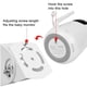 thumbnail image 4 of Uogw Soporte para monitor de bebé compatible con cámara VAVA Baby Monitor VA-IH006 / VA-IH009 / Hipp Baby Monitor, soporte de montaje en pared de ángulo ajustable, material de aleación de aluminio (bl, 4 of 5