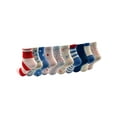 thumbnail image 3 of Wonder Nation Girls Ankle Stripe Socks, 10-Pack, Sizes S-L, 3 of 15