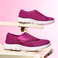 thumbnail image 3 of YOURDIARY Women's Hook & Loop Walking Shoes Lightweight Athletic Sneakers Comfort Casual Shoes, 3 of 9