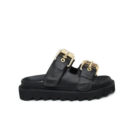 

MOSCHINO CIABATTA IN PELLE NERA