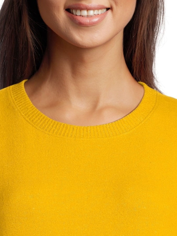 Time and Tru Women's Hacci Knit Pullover with Long-Sleeves, Single and 2-Pack, Sizes XS - XXL