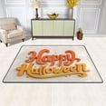 thumbnail image 3 of Non-Slip Area Rug 36"x24" Indoor Washable Floor Mats Carpet Printed for Living Room, Bedroom, Home Decor Orange Halloween Font, 3 of 7