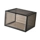 thumbnail image 2 of Caja de almacenamiento de zapatos, contenedor organizador de almacenamiento de zapatos, contenedor de zapatillas visibles a prueba de polvo, vitrina puerta lateral negra, 2 of 8