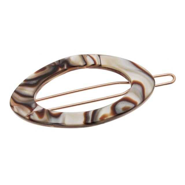 Pasador France Luxe Narrow Oval en Tige Boule - Ónix