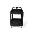 thumbnail image 2 of Toter Material Handling Utility Cart with Lipped Top and Ergonomic Handle (L) 43.7" x (W) 25.6" x (H) 33.5" - Black, 2 of 12