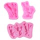 thumbnail image 1 of Moldes de silicona DIY para fondant, 3 piezas, moldes de silicona con forma de zanahoria de conejo de Pascua Feliz Sencillez, 1 of 5