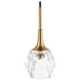 thumbnail image 3 of Woodbridge Lighting Regent Park 1-Light Glass Pendant in Brass, 3 of 4