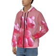 thumbnail image 3 of Kdxio Pink Balloon Puppy Art Print Men Hoodies Casual Hoodies for Men with Zip Pockets Full Zip Long Sleeve Sweatshirt Sports Hooded Jacket-3X-Large, 3 of 5