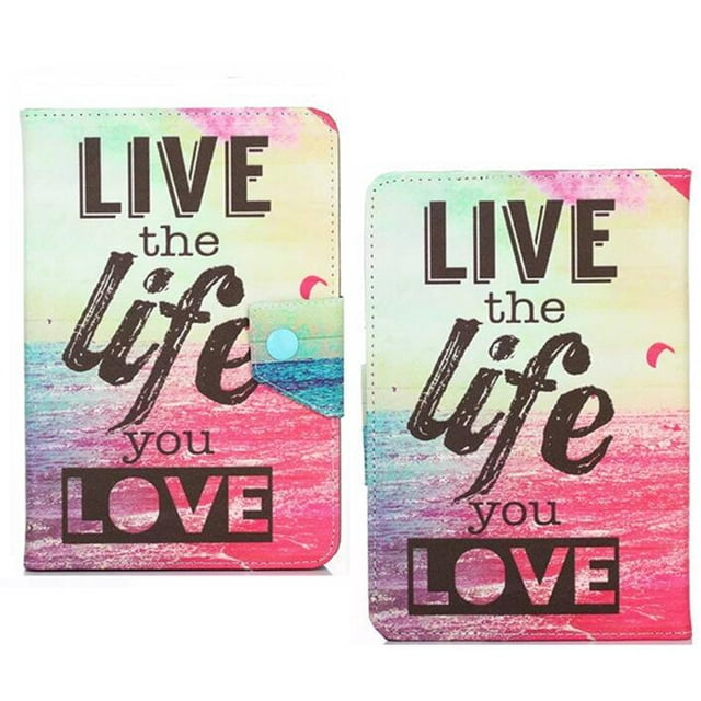 Couverture Magnétique Imprimée Colorée pour e-Books Remarquables 10,3 Pouces Support Universel pour Tablette 10,1 Pouces case+ Stylo Rose