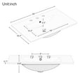 thumbnail image 5 of 30 inch Bathroom Vanity with Sink, Bathroom Sink Vanity with Storage Cabinet and 2 Drawers, Built-in Soft Closing Doors, Freestanding Bathroom Vanity Cabinet for Bathroom, White, 5 of 9