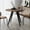 A-31.5"D x 31.5"W x 29.5"H, variant on KithKasa 31.5" Walnut Round Dining Table for 2-4, Mid Century Modern Small Dining Table with Woodgrain Tabletop and Wood Legs for Dining Room Breakfast Nook Cafe