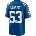 thumbnail image 3 of Men's Nike Shaquille Leonard Royal Indianapolis Colts Game Jersey, 3 of 4