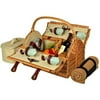 Picnic at Ascot Yorkshire Picnic Basket for 4 w/Blanket