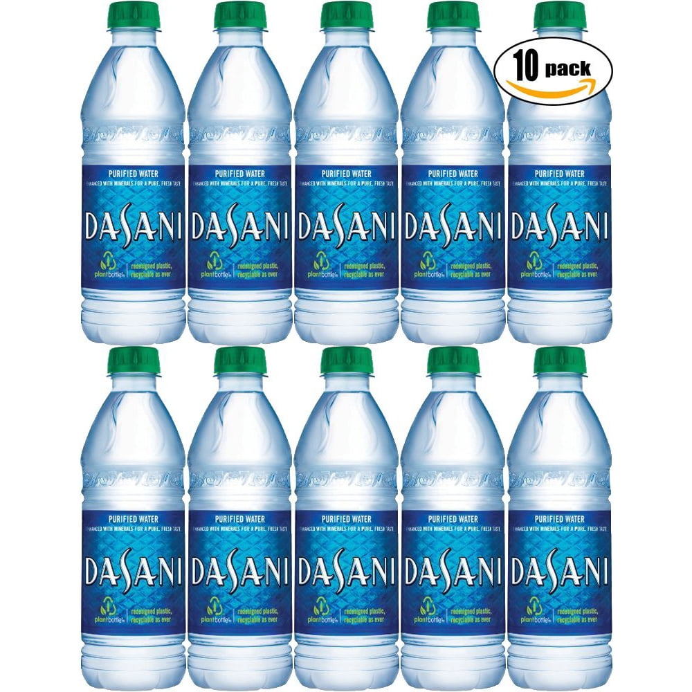 Dasani Water, Enhanced With Minerals, 16.9 Fl Oz Bottle (Pack of 10