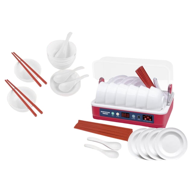 25 piezas de cocina para , juguete para cocinar arr, juego de comida, Gabinete de desinfección Zulema juego de cocina