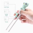 thumbnail image 3 of Danhjin Learning Chopsticks Children's Chopsticks Baby Special Training Chopsticks Positioning Eating Learning Chopsticks Auxiliary Food Tableware Suitable For 1-8 Year, 3 of 7